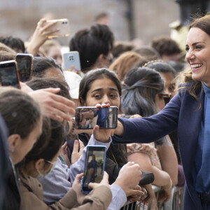 Catherine (Kate) Middleton, duchesse de Cambridge, lors d'une visite à l'université de Glasgow, Roayume Uni, le 11 mai 2022. 