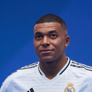 Kylian Mbappé pendant sa conférence de presse lors de sa presentation comme nouveau joueur du Real Madrid au stade Santiago Bernabeu le 16 juillet 2024. © LGM/Panoramic/Bestimage