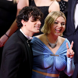 Florian Rossi et sa compagne Louane Emera - Montée des marches du film " The Idol " lors du 76ème Festival International du Film de Cannes, au Palais des Festivals à Cannes. Le 22 mai 2023 © Jacovides-Moreau / Bestimage 