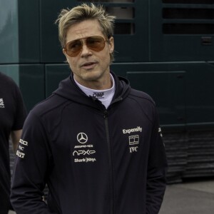 Brad Pitt au Grand Prix de de F1 de Spa-Francorchamps en Belgique le 25 juillet 2024.  SPA-FRANCORCHAMPS, BELGIUM - JULY 25.