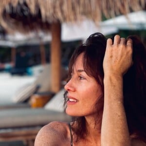 Mareva Galanter est en vacances au Mexique avecs on mari Arthur et leur fille Manava. Août 2024.