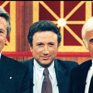 Alain Delon, Michel Drucker et Jean-Paul Belmondo