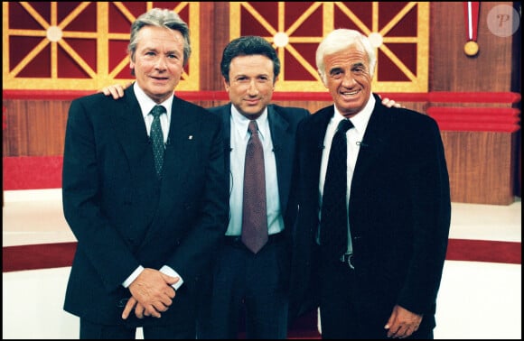 Alain Delon, Michel Drucker et Jean-Paul Belmondo