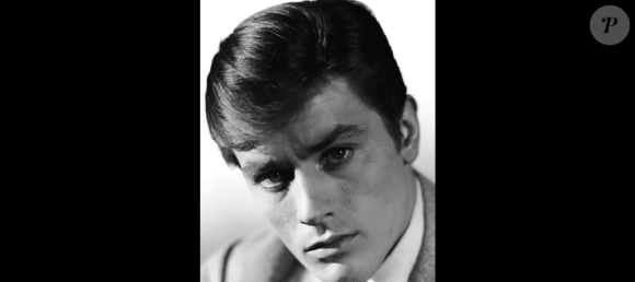 Photo d'Alain Delon diffusée dans le portrait de son fils Alain-Fabien Delon dans "Sept à Huit" en 2021.