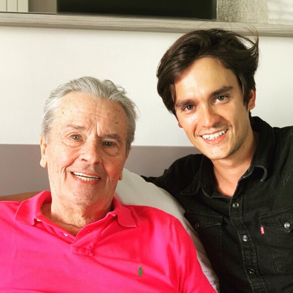 Alain-Fabien Delon a partagé une photo avec son père Alain Delon sur Instagram le 4 septembre 2019.