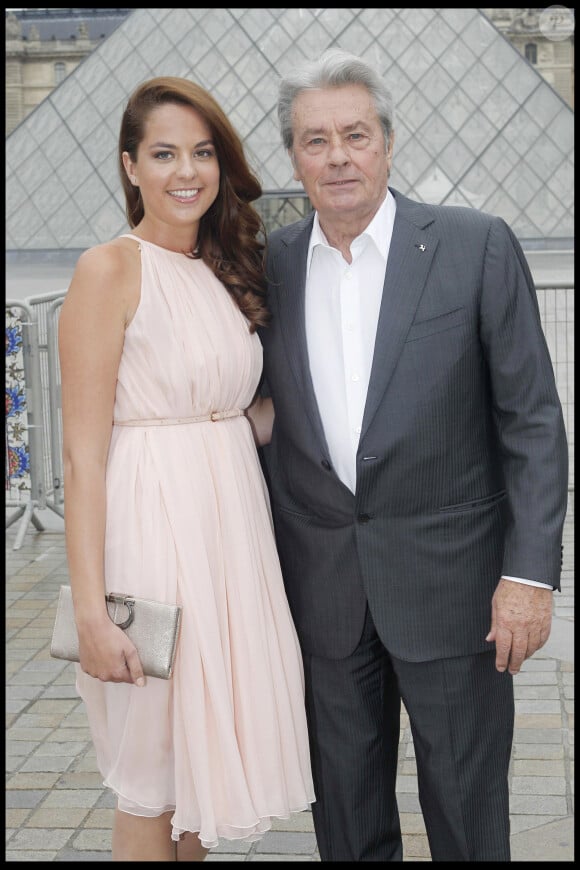 Alain Delon et sa fille Anouchka Delon.