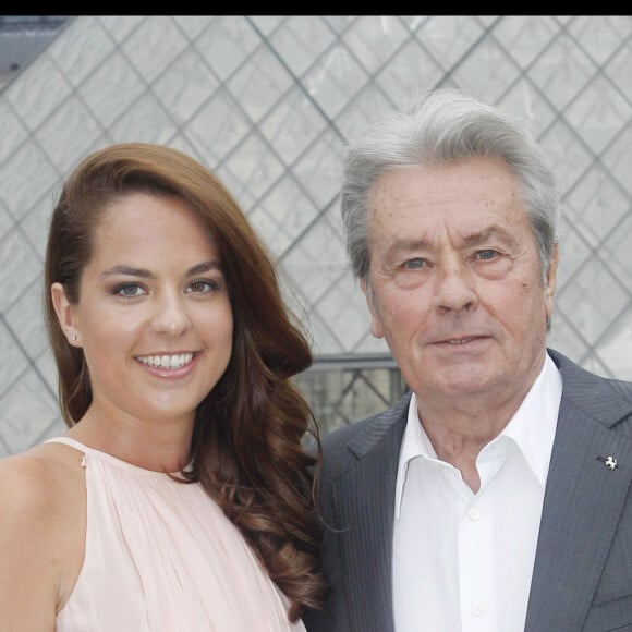 Alain Delon et sa fille Anouchka Delon.