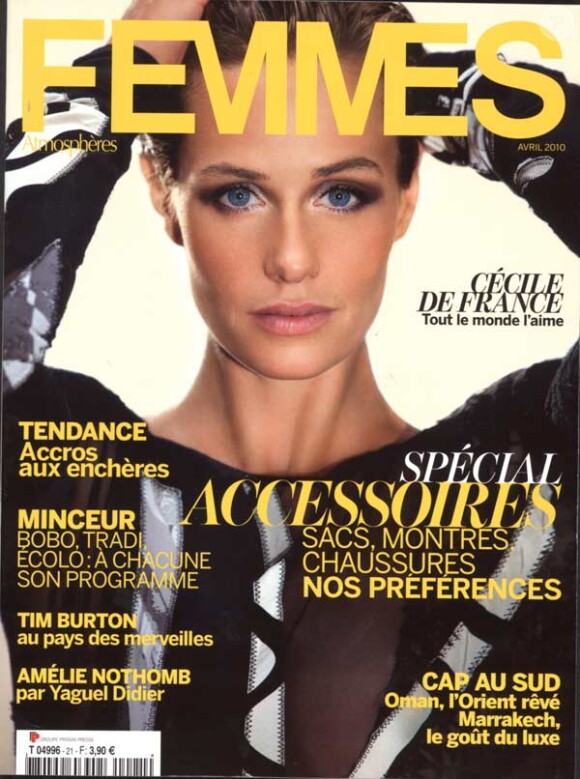 Cécile de France en couverture du magazine Femmes