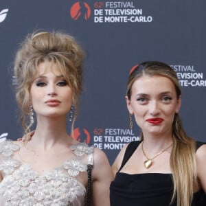 Benjamin Douba-Paris, Catherine Davydzenka, Lou ladegaillerie, Frederic Diefenthal sur le tapis rouge du photocall de la cérémonie d'ouverture du 62ème Festival de Télévision de Monte-Carlo, à Monaco, le 16 juin 2023. © Denis Guignebourg/BestImage