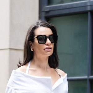 Léa Michele dans les rues de New York le 21 août 2023.