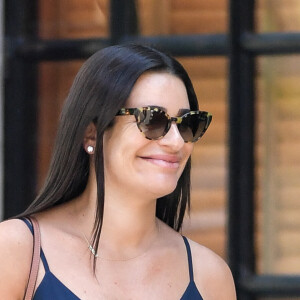 Lea Michele, enceinte de son deuxième enfant, se balade dans les rues de New York le 14 juin 2024.