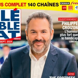 Bruce Toussaint en couverture du magazine Télé Câble Sat du 31 août au 6 septembre 2024.