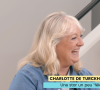 "En fait les vacances, c'est ici", s'amuse la comédienne sur le plateau de "Bonjour !"
Charlotte de Turckheim dans l'émission "Bonjour !" sur TF1.
