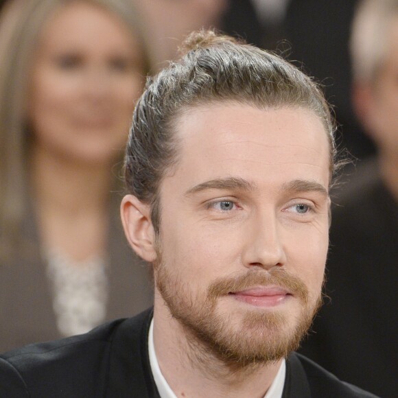 Julien Dore - Enregistrement de l'émission "Vivement dimanche" à Paris le 29 janvier 2013.