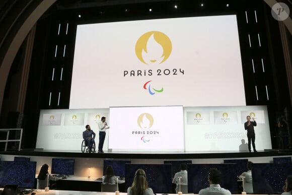 La composition des musiques a été confiée, comme pour les JO, à Victor Le Masne
 
Présentation du logo des Jeux Olympiques et Paralympiques "Paris 2024" dévoilé au cinéma "Le Grand Rex" à Paris, le 21 octobre 2019.