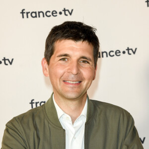 Thomas Sotto au photocall de la conférence de presse de France 2 au théâtre Marigny à Paris. © Coadic Guirec / Bestimage