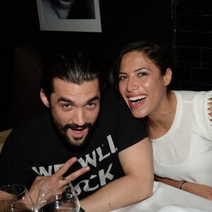 Mariage - Zaho et Florent Mothe sont mariés - Exclusif - Florent Mothe, Zaho - Princess Erika aux platines du restaurant La Gioia lors de la soirée "Les musiques de la Gioia" à Paris, le 6 mai 2015.