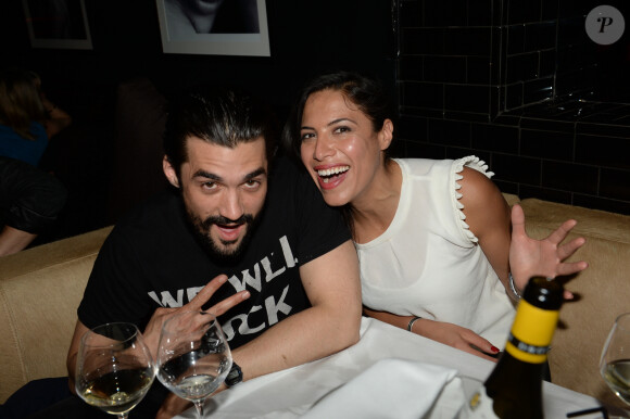 Mariage - Zaho et Florent Mothe sont mariés - Exclusif - Florent Mothe, Zaho - Princess Erika aux platines du restaurant La Gioia lors de la soirée "Les musiques de la Gioia" à Paris, le 6 mai 2015.