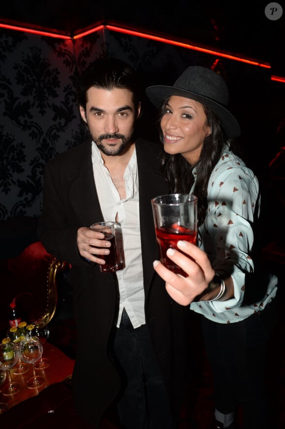 Zaho et Florent Mothe sont mariés - Exclusif - Florent Mothe et la chanteuse Zaho - Soirée Mercedes Love Fashion week au Vip Room à Paris le 10 mars 2015. 