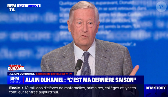 Alain Duhamel quitte BFMTV à la fin de la saison