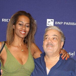 Marie-Sandra Badini Duran et son mari Didier Bourdon - Photocall de la cérémonie d'ouverture de la 17ème édition du Festival du Film Francophone (FFA) de Angoulême. Le 27 août 2024 © Coadic Guirec / Bestimage