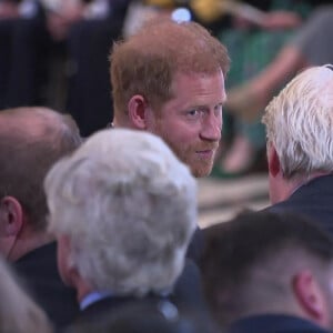 Le prince Harry, duc de Sussex lors de la célébration du 10ème anniversaire des Invictus Games, en la cathédrale Saint-Paul à Londres, Royaume Uni, le 8 mai 2024.