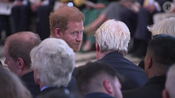 Le prince Harry, duc de Sussex lors de la célébration du 10ème anniversaire des Invictus Games, en la cathédrale Saint-Paul à Londres, Royaume Uni, le 8 mai 2024.