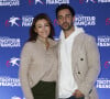 Nouvelle vie pour Rachel Legrain-Trapani et son mari Valentin Léonard !
Rachel Legrain-Trapani (Miss France 2007) avec son fiancé Valentin Léonard - Prix de France Speed Race 2024 à l'Hippodrome de Vincennes. © Marc Ausset-Lacroix/Bestimage