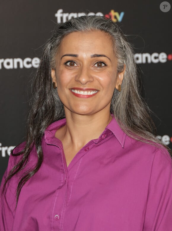 Myriam Bounafaa au photocall de la conférence de presse de rentrée de France Télévisions à Paris, France, le 4 septembre 2024. © Coadic Guirec/Bestimage