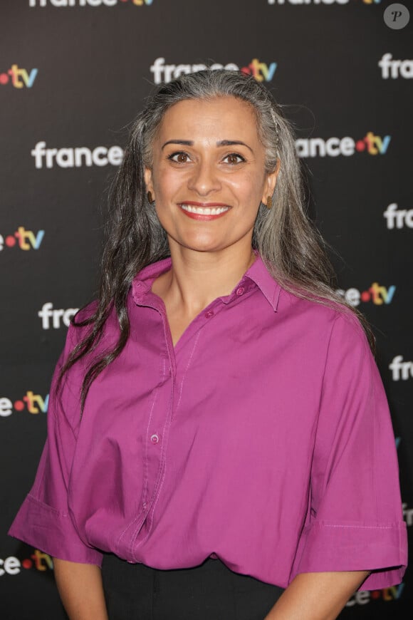 Myriam Bounafaa au photocall de la conférence de presse de rentrée de France Télévisions à Paris, France, le 4 septembre 2024. © Coadic Guirec/Bestimage