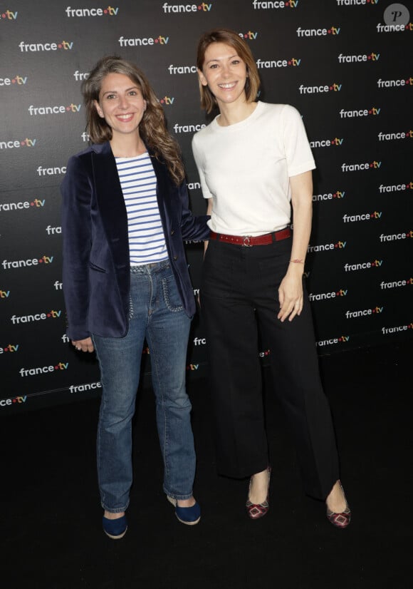 Marie Mamère et Marianne Théoleyre au photocall de la conférence de presse de rentrée de France Télévisions à Paris, France, le 4 septembre 2024. © Coadic Guirec/Bestimage