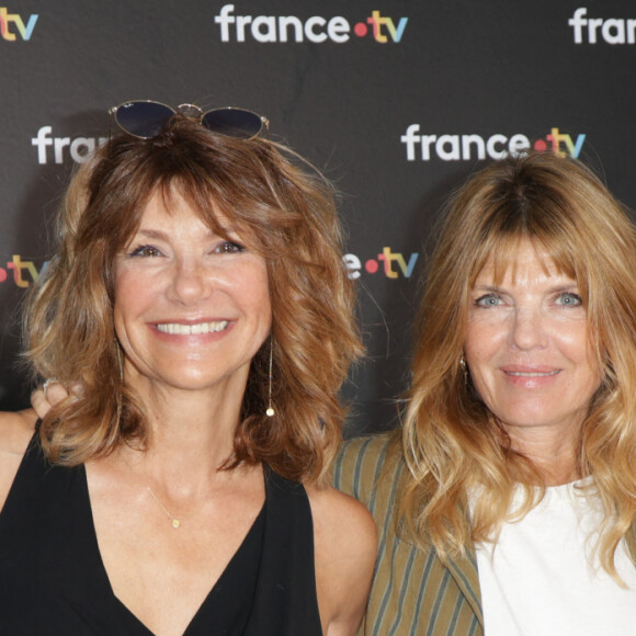 Éléonore Bernheim, Florence Pernel, Gwendoline Hamon et Cécile Bois au photocall de la conférence de presse de rentrée de France Télévisions à Paris, France, le 4 septembre 2024. © Coadic Guirec/Bestimage