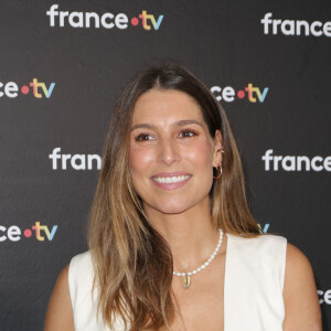 Laury Thilleman au photocall de la conférence de presse de rentrée de France Télévisions à Paris, France, le 4 septembre 2024. © Coadic Guirec/Bestimage