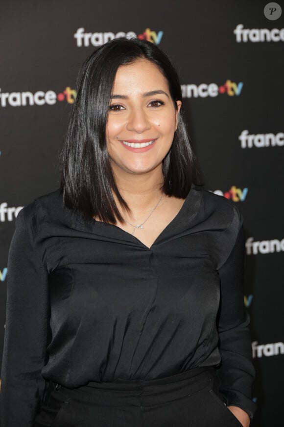 Zohra Ben Miloud au photocall de la conférence de presse de rentrée de France Télévisions à Paris, France, le 4 septembre 2024. © Coadic Guirec/Bestimage