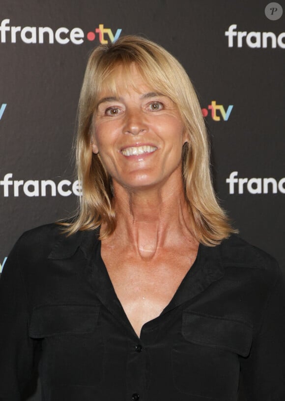 Nathalie Simon au photocall de la conférence de presse de rentrée de France Télévisions à Paris, France, le 4 septembre 2024. © Coadic Guirec/Bestimage