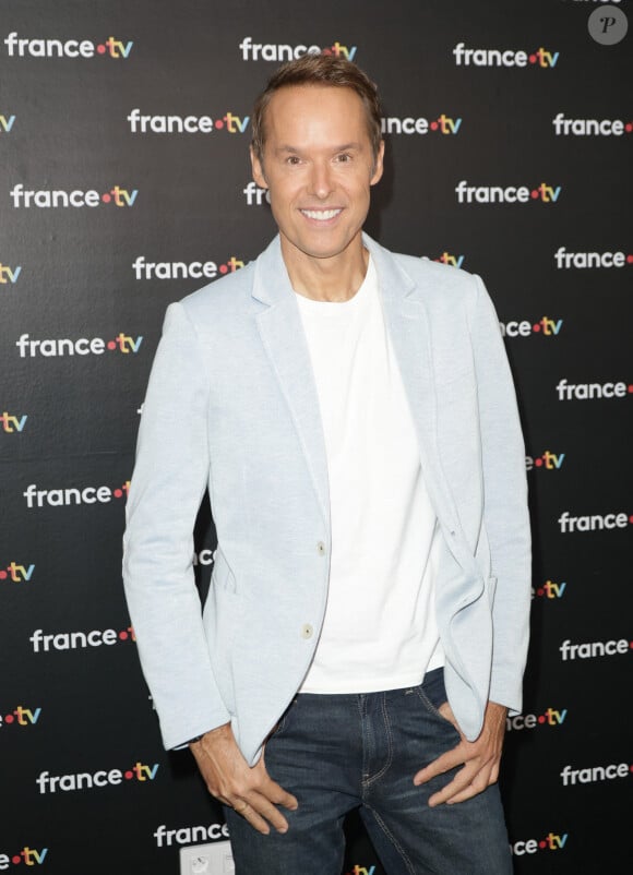 Damien Thévenot au photocall de la conférence de presse de rentrée de France Télévisions à Paris, France, le 4 septembre 2024. © Coadic Guirec/Bestimage