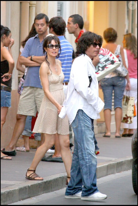 Anne Parillaud et Jean-Michel Jarre en vacances à St Tropez.