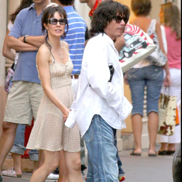 Anne Parillaud et Jean-Michel Jarre en vacances à St Tropez.