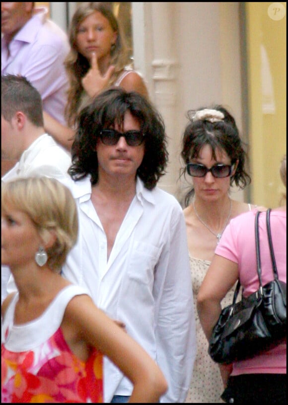 Anne Parillaud et Jean-Michel Jarre en vacances à St Tropez.