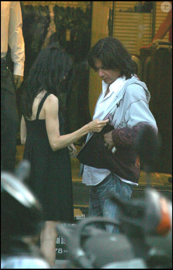 Anne Parillaud et Jean-Michel Jarre en vacances à St Tropez.