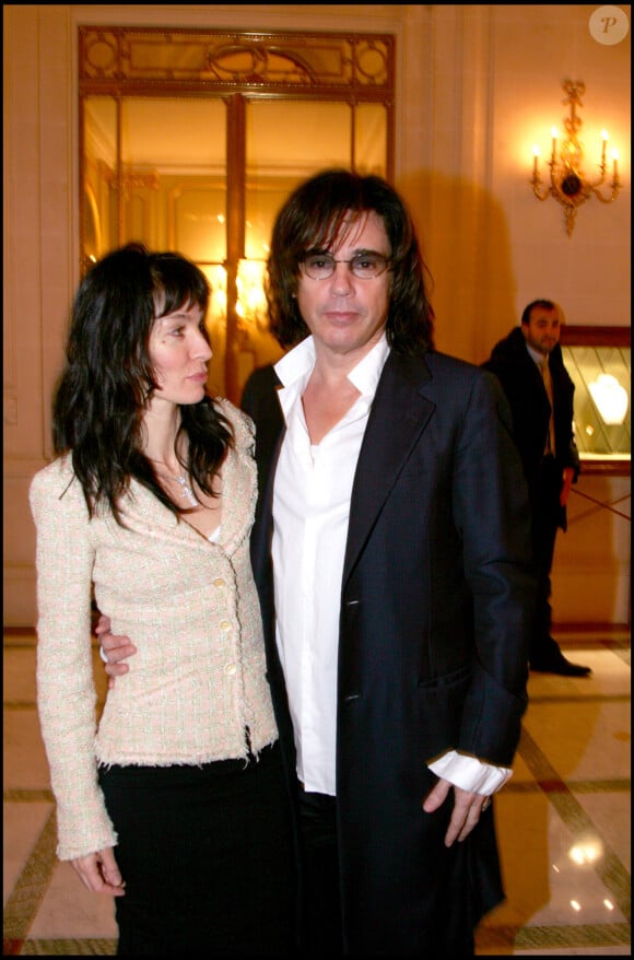 Jean-Michel Jarre et Anne Parillaud - Déjeuner à l'hôtel Meurice à Paris organisé par la fondation pour l'enfance.