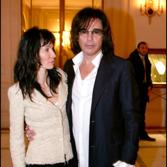 Jean-Michel Jarre et Anne Parillaud - Déjeuner à l'hôtel Meurice à Paris organisé par la fondation pour l'enfance.