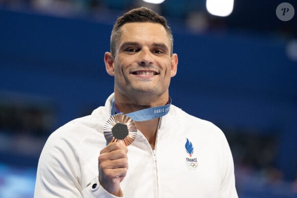 Florent Manaudou de l'équipe de France participe à la finale du 50m nage libre masculin lors de la septième journée des Jeux Olympiques d'été à Paris La Défense Arena le 2 août 2024 à Nanterre près de Paris, France. Photo par David Niviere/ABACAPRESS.COM