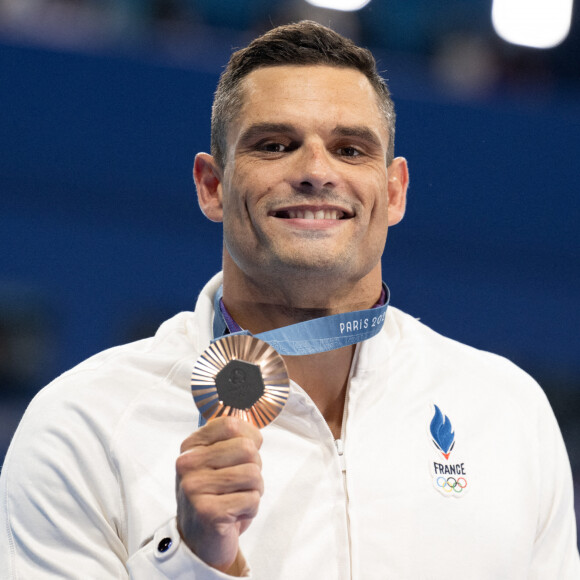 Florent Manaudou de l'équipe de France participe à la finale du 50m nage libre masculin lors de la septième journée des Jeux Olympiques d'été à Paris La Défense Arena le 2 août 2024 à Nanterre près de Paris, France. Photo par David Niviere/ABACAPRESS.COM