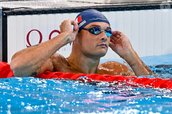 Florent Manaudou remporte l'épreuve de natation 50 mètres nage libre lors des Jeux Olympiques de Paris2024 (JO), le 1er août 2024. © Insidefoto / Panoramic / Bestimage