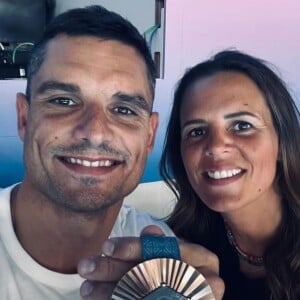 Laure et Florent Manaudou immortalisés sur Instagram (Capture d'écran).