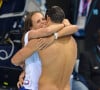 Archives - Laure Manaudou enlace son frère Florent Manaudou, médaille d'or aux Jeux Olympiques de 2012 à Londres, le 3 août 2012. © Xinhua / Panoramic / Bestimage