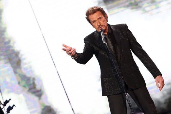 Johnny Hallyday - Enregistrement de l'émission Spécial Johnny Hallyday, "Johnny, la soirée événement", qui sera diffusée sur TF1 en prime-time le 20 décembre. 