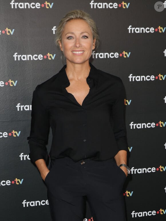 Anne-Sophie Lapix au photocall de la conférence de presse de rentrée de France Télévisions à Paris, France, le 4 septembre. © Coadic Guirec/Bestimage 