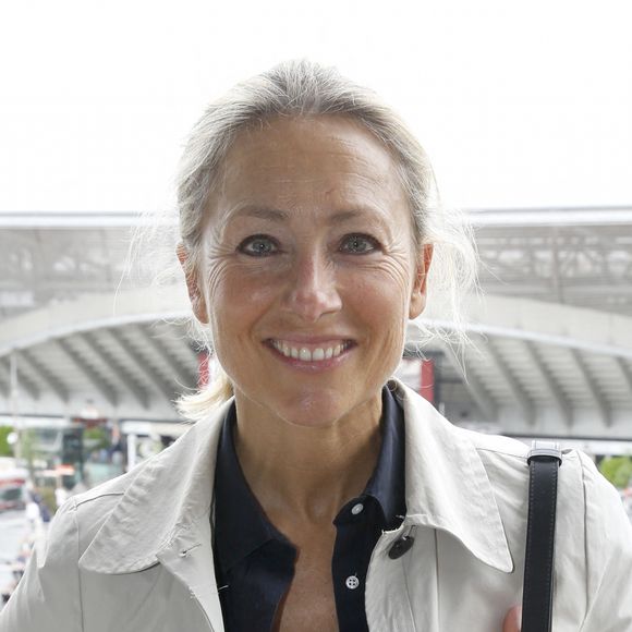 Exclusif - Anne-Sophie Lapix au déjeuner dans la loge de France TV lors des Internationaux de France de Tennis de Roland Garros 2024 - Jour 6 à Paris, France, le 31 mai. © Bertrand Rindoff/Bestimage